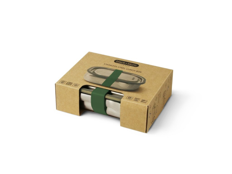 Black+blum Nerezový obědový box, 600 ml Barevný: Olive