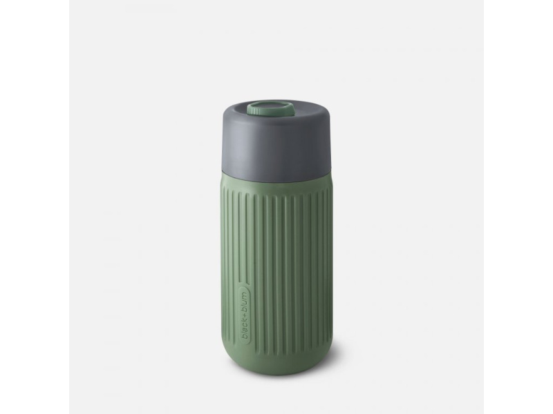 Black+blum Skleněný cestovní hrnek, 340 ml Barevný: Olive