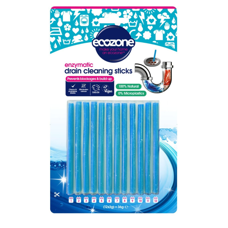 Ecozone Tyčinky na čištění odpadů 12 ks