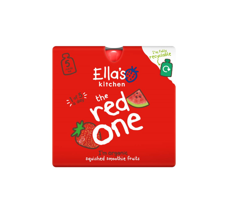 Ella's Kitchen BIO RED ONE ovocné pyré s jahodami (5x90 g)