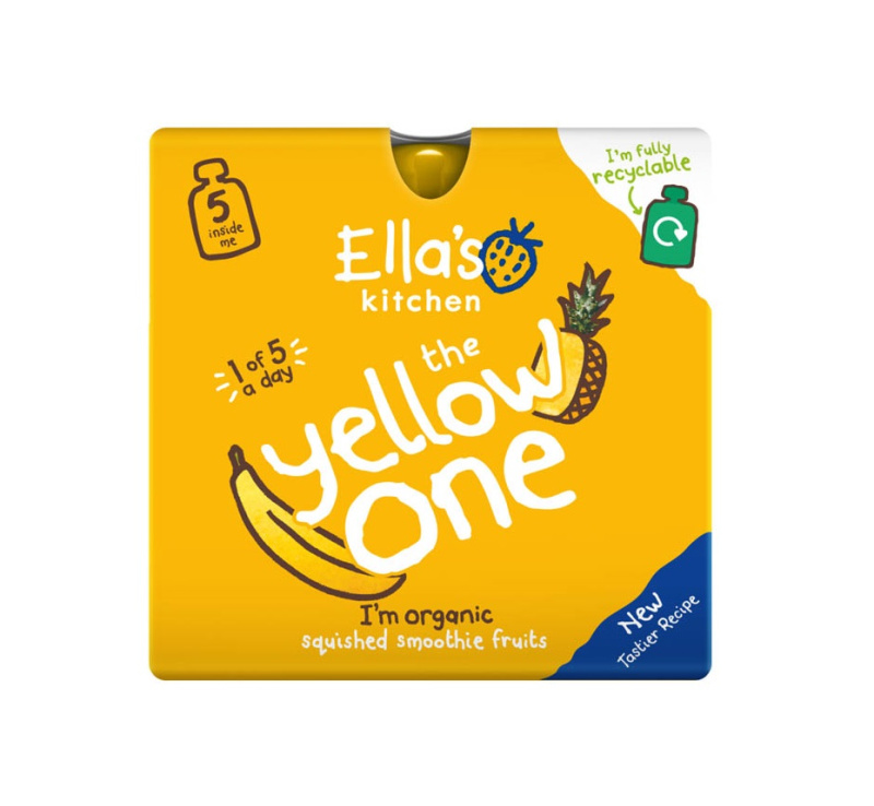 Ella's Kitchen BIO YELLOW ONE ovocné pyré s banánem (5x90 g)