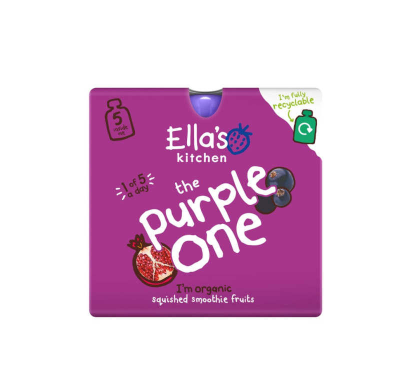 Ella's Kitchen BIO PURPLE ONE ovocné pyré s černým rybízem (5x90 g)