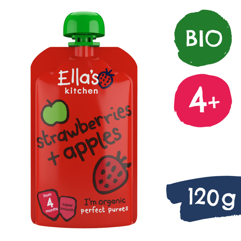 Ella's Kitchen BIO Jahoda a jablko (120 g)