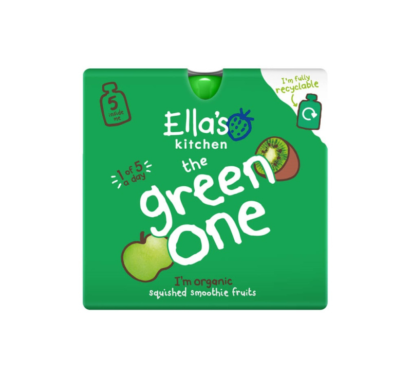 Ella's Kitchen BIO GREEN ONE Kiwi s jablkem a banánem (5x90 g)