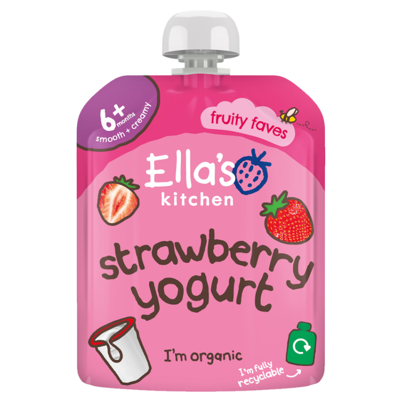 ELLA'S KITCHEN Jahody s jogurtem BIO 90 g