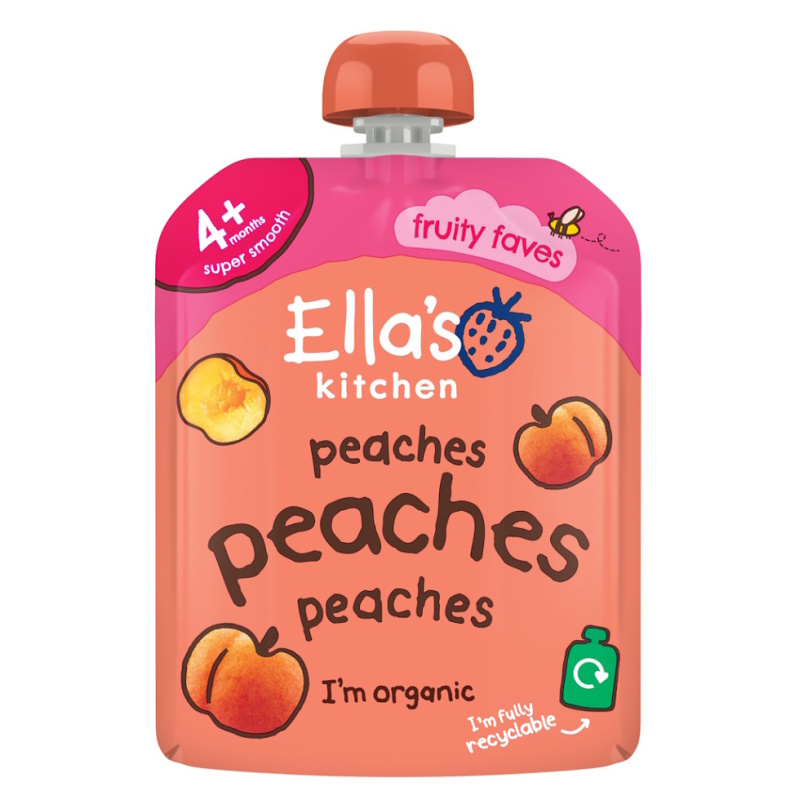 ELLA'S KITCHEN Broskvová svačinka 4m+ BIO 70 g