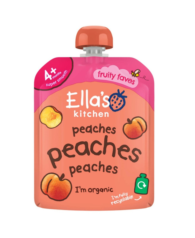 ELLA'S KITCHEN Broskvová svačinka 4m+ BIO 70 g