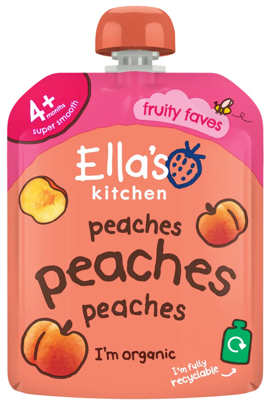 ELLA'S KITCHEN Broskvová svačinka 4m+ BIO 70 g