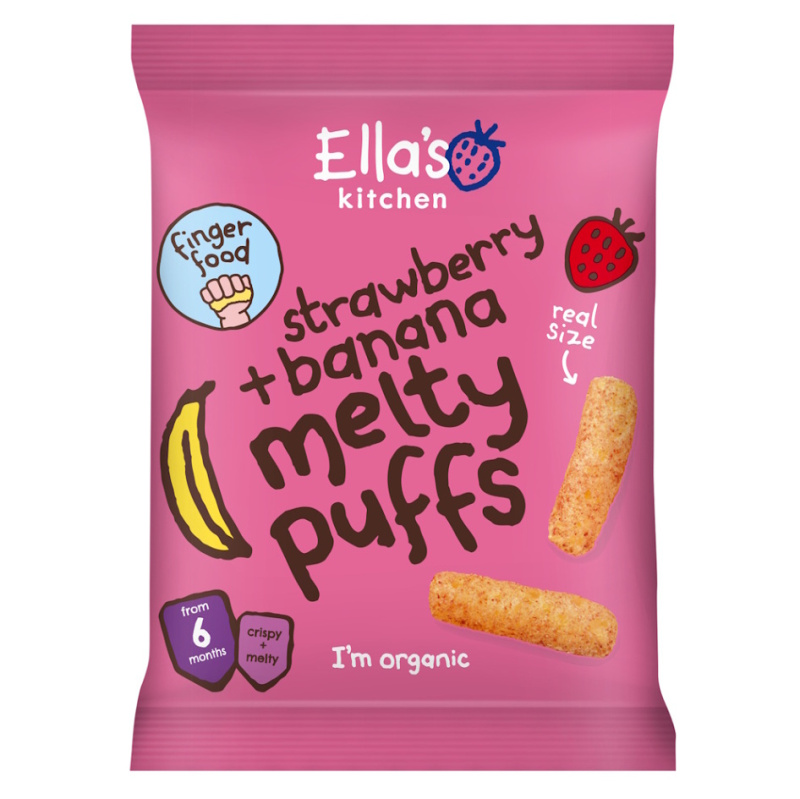 ELLA'S KITCHEN Křupky jahoda a banán BIO 20 g