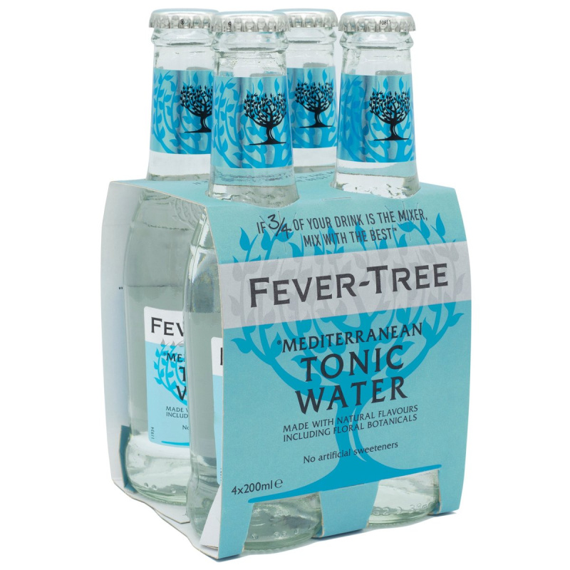 Fever-Tree Mediterranean Tonic multipack 4×200 ml sklo
