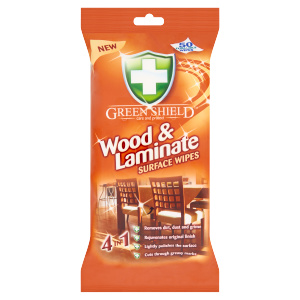 Vlhčené utěrky na dřevo - GREEN SHIELD, 50 ks