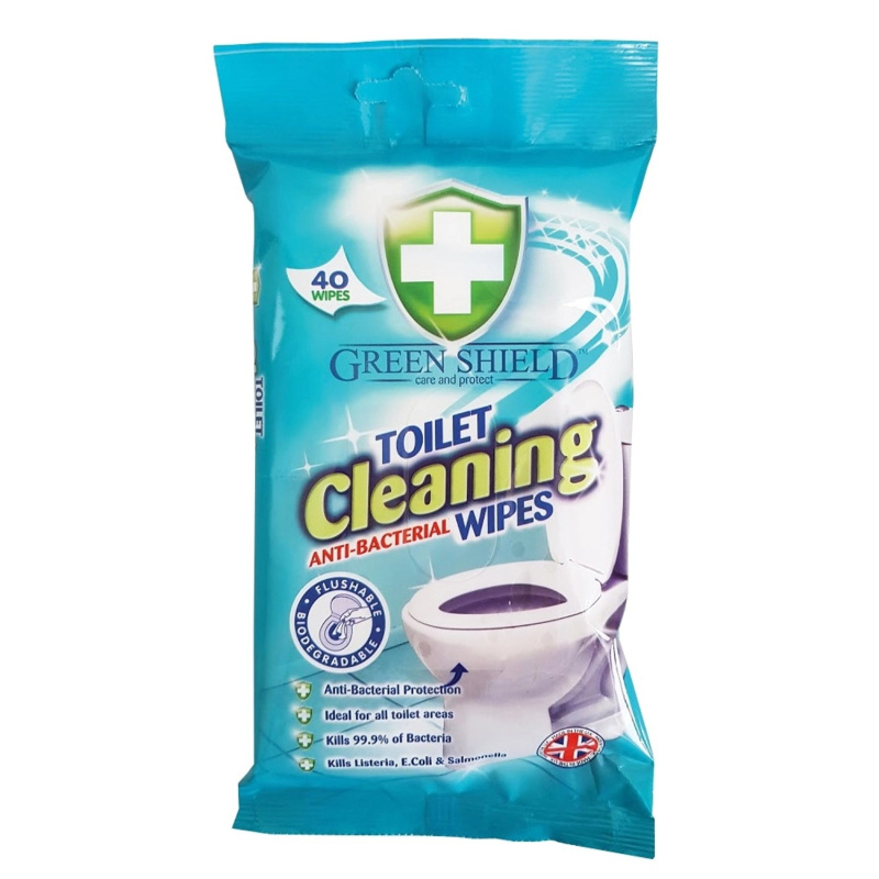 Ubrousky úkl.green sh.na wc antibakteriální     40 ks