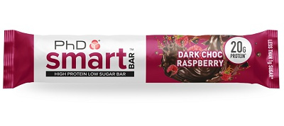 PhD Nutrition PhD Smart Bar 64 g Tmavá čokoláda malina