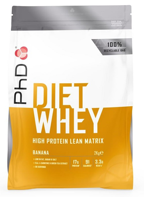 PhD Nutrition Diet Whey Protein, 2000 g Příchuť: Banán