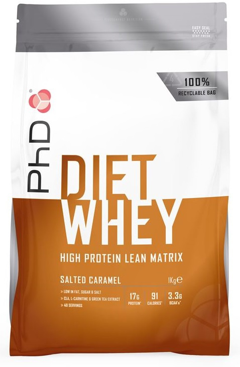 PhD Nutrition Diet Whey Protein, 1000 g Příchuť: Salted Caramel