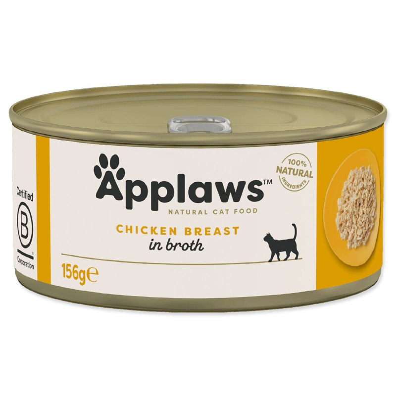 APPLAWS Kuřecí prsa konzerva pro kočky 156 g