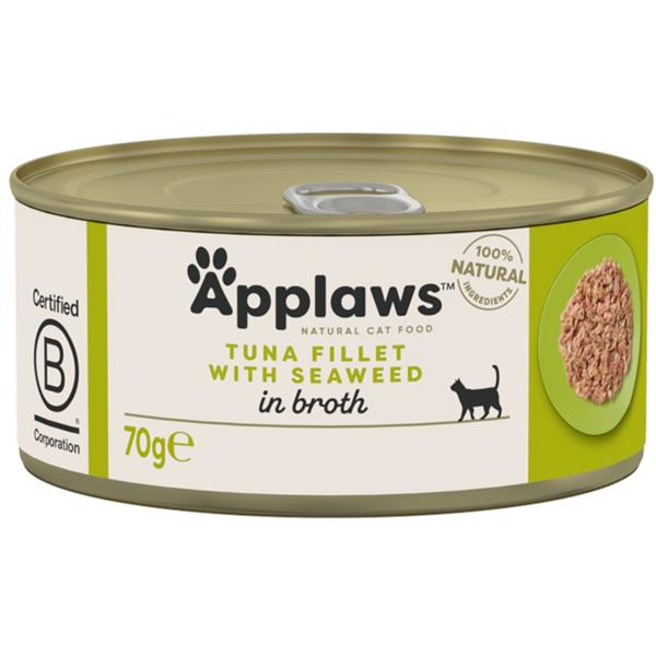 Konzerva APPLAWS Cat Tuna Fillet & Seaweed 70 g