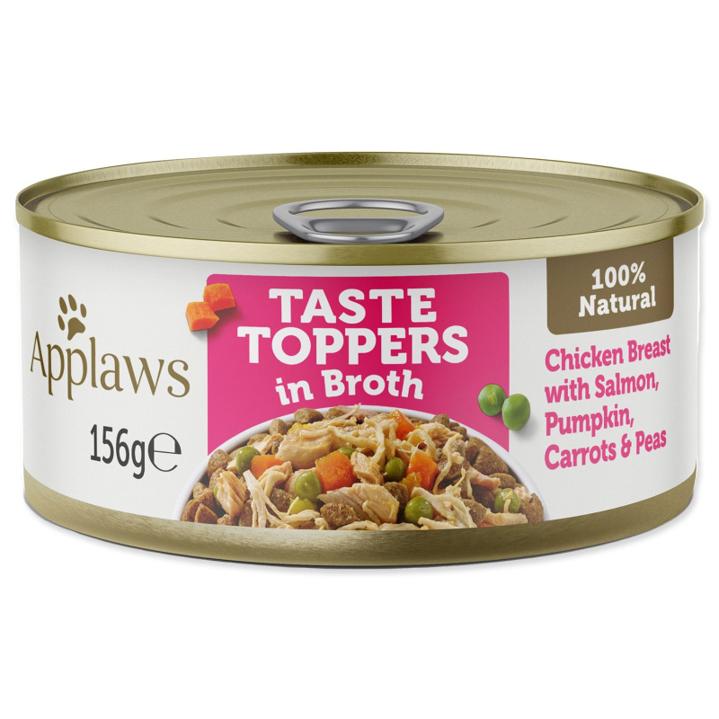 Konzerva APPLAWS Dog Chicken, Salmon & Rice 156 g