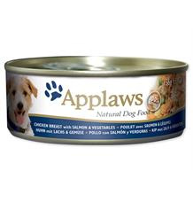 Konzerva APPLAWS Dog Chicken, Salmon & Rice 156 g