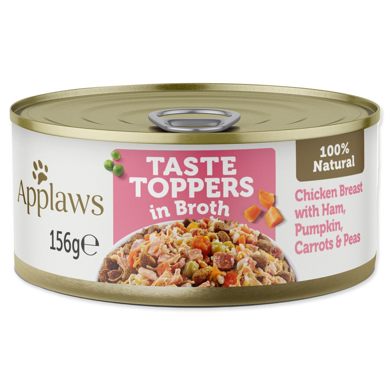 Konzerva APPLAWS Dog Chicken, Ham & Veg 156 g