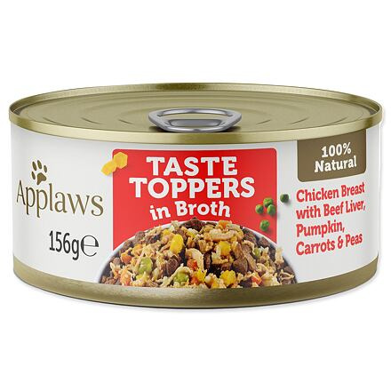 Konzerva APPLAWS Dog Chicken, Beef Liver & Veg 156 g