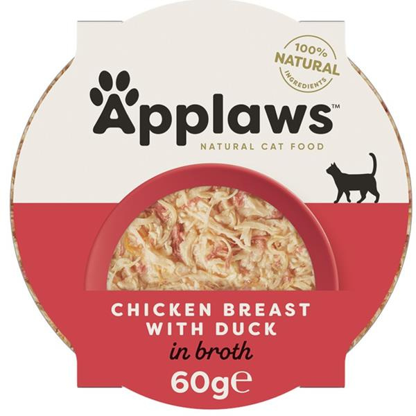 Kalíšek APPLAWS Cat Juicy Chicken Breast with Duck 60 g