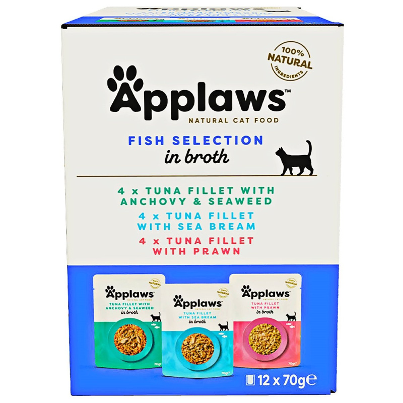 Applaws Cat kapsička rybí pro kočky multipack (12×70 g)