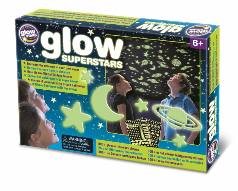 Samolepky na zeď BRAINSTORM svítící hvězdy 500 ks