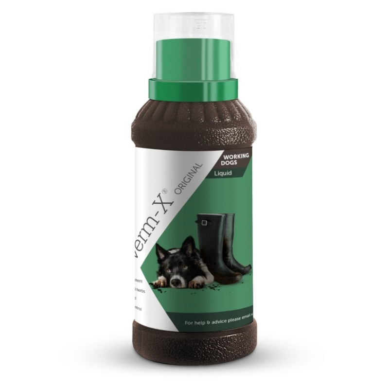 Verm-X Přírodní tekutina proti střevním parazitům pro psy 250ml