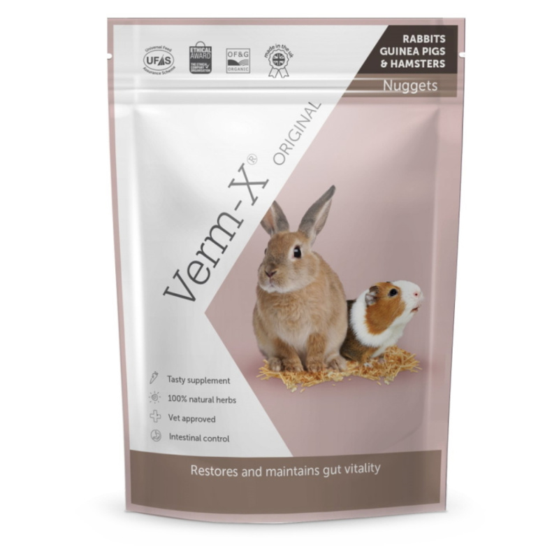 Verm-X Přírodní nugetky proti střevním parazitům pro hlodavce 180g