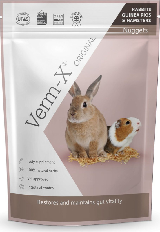 Verm-X Přírodní nugetky proti střevním parazitům pro hlodavce 180g