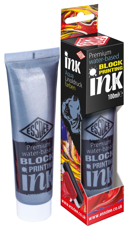 ESSDEE Premium barva na linoryt metalická v tubě 100ml, Silver