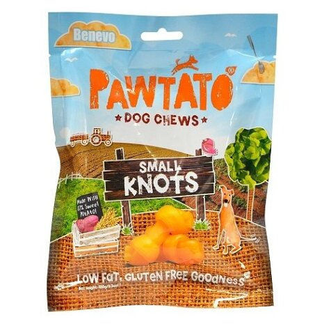 Benevo Odměna pro psy Pawtato Knots Small 150g