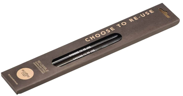 Ecoffee cup Two Pack with Cleaning Brush: Roos (Rose Gold)