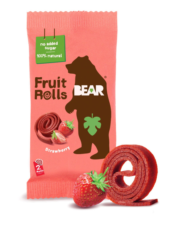 BEAR ovocné plátky jahoda 20 g