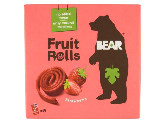 BEAR Ovocné plátky jahoda 5 x 20 g