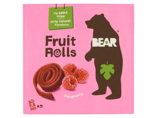BEAR Ovocné plátky malina 5 x 20 g