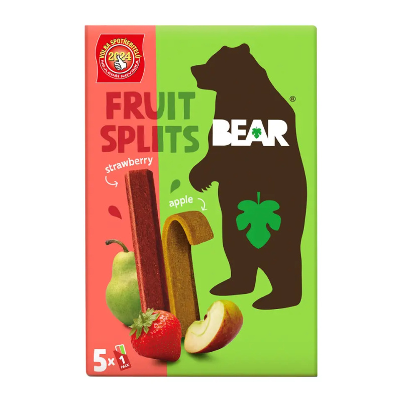 Bear Fruit Splits jahoda a jablko 5×20 g