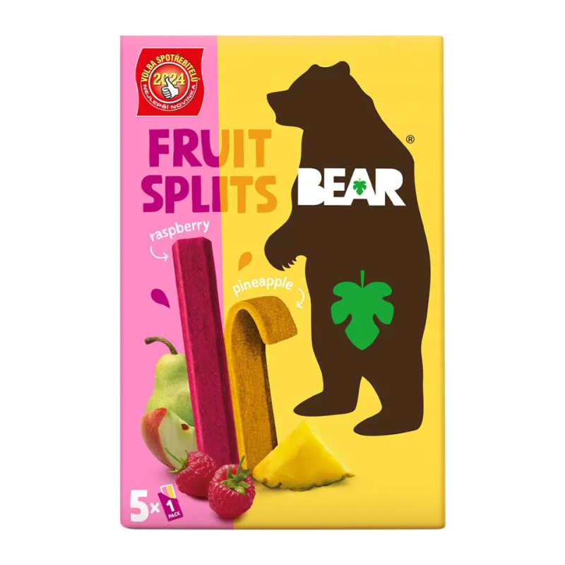 Bear Fruit Splits malina a ananas 5×20 g