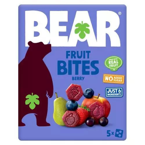 Bear Fruit Bites Berry lesní ovoce 5×20 g