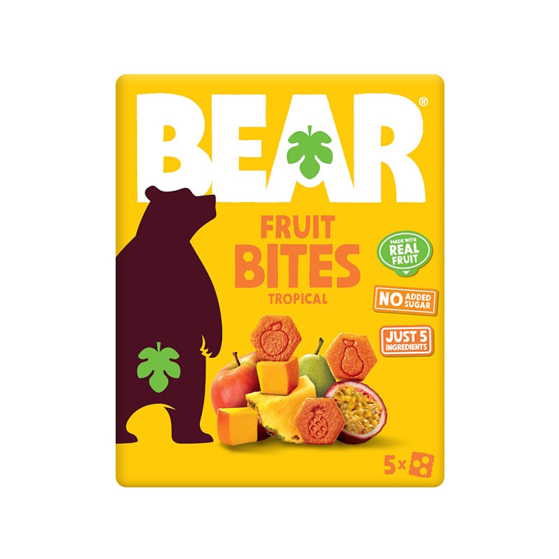 BEAR Fruit Bites Tropical tropické ovoce 5 × 20 g