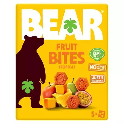 BEAR Fruit Bites Tropical tropické ovoce 5 × 20 g