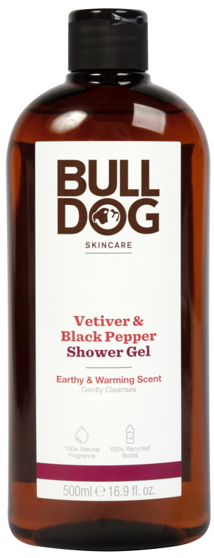 Bulldog Vetiver and Black Pepper sprchový gel pro muže 500 ml