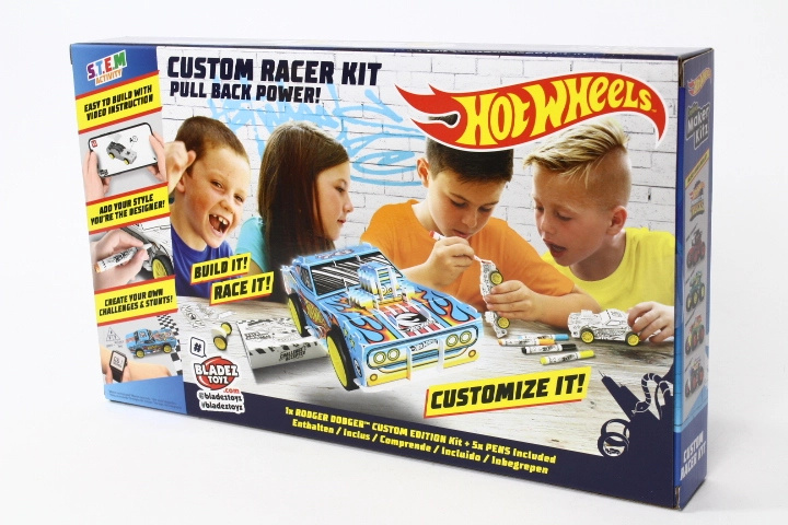 Hot Wheels Bladez maker kitz kreativní sada na stavbu autíčka s fixy