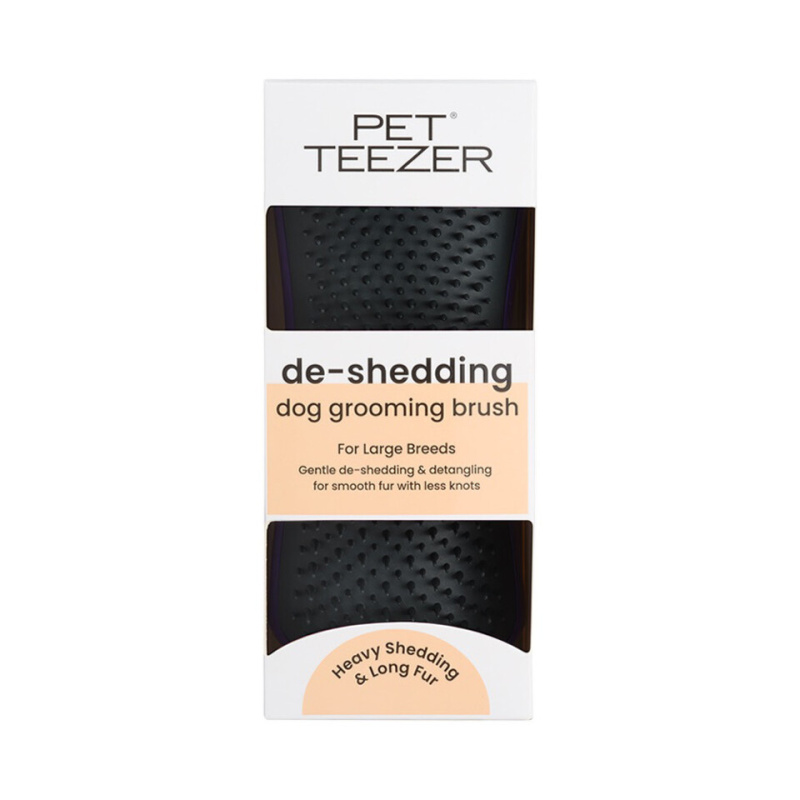 Pet teezer De-shedding Purple kartáč na srst 1 ks