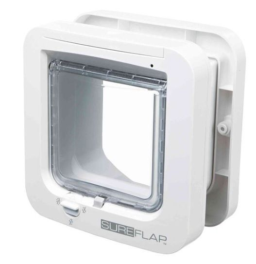SureFlap 4-cestná dvířka na mikročip 21 x 21 cm - bílé
