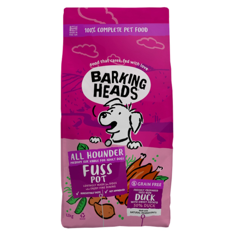 BARKING HEADS All Hounder Fuss Pot Duck 2kg