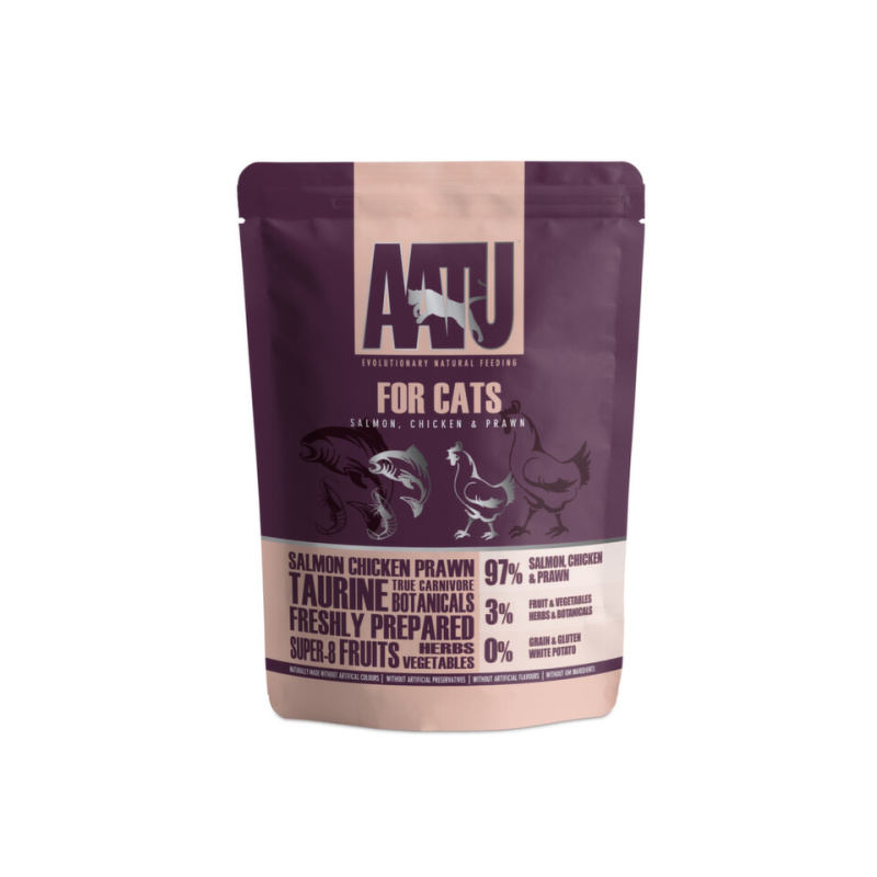 AATU Cat Salmon n Chicken n Prawn kaps. 85 g