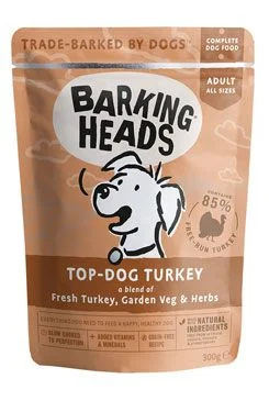 BARKING HEADS Top Dog Turkey kapsička 300 g