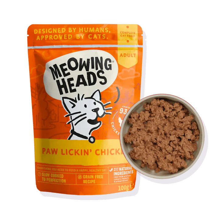 Kapsička MEOWING HEADS Paw Lickin’ Chicken 100 g